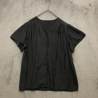 green label relaxing♡フレア袖 ブラウス グレー F