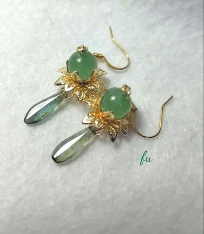 再販不可!【ハンドメイド】幻想華~翠の雫~