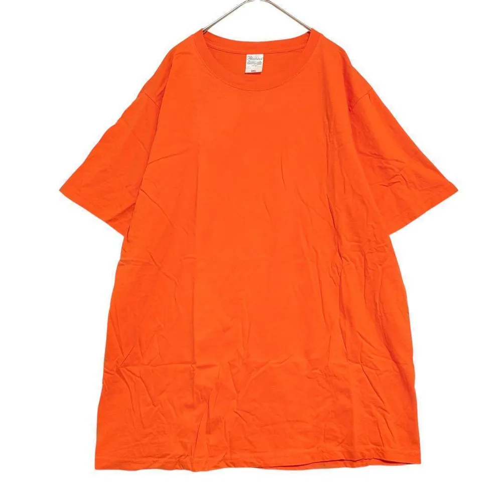プリントスター クルーネックTシャツ 無地 オレンジ 【美品】 XXL