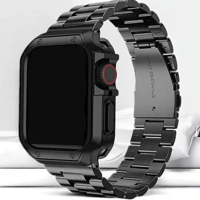 42mm 時計ベルト アップルウォッチベルト カバーセット ステンレス