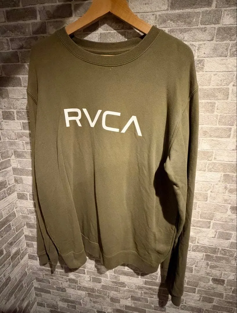 RVCA スウェット トレーナー カーキ Lサイズ