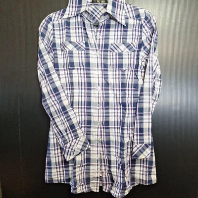 CECIL McBEE チェック柄 長袖シャツ ブラウス 難あり!