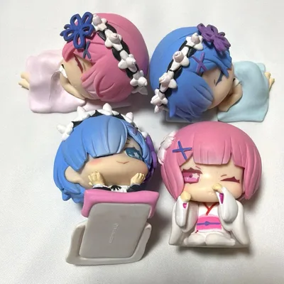 リゼロ ガチャガチャ おねむたん 幼少期 ミニフィギュア ラム レム