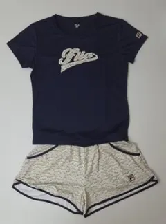 FILA テニスウェア 上下セット ネイビー Mサイズ
