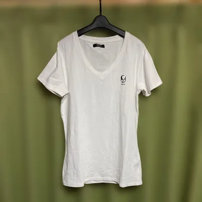Roen ロエン スカルプリント Vネック Tシャツ