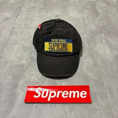 Supreme LICENSE PLATE 6-PANEL 25SSキャップ