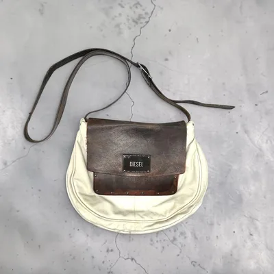 DIESEL Archive Leather Shoulder Bag y2k
