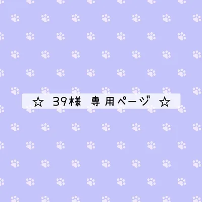 39様 専用ページ✩.*˚