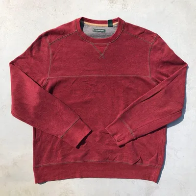 G.H.BASS&CO. クルーネック スウェット ボルドー