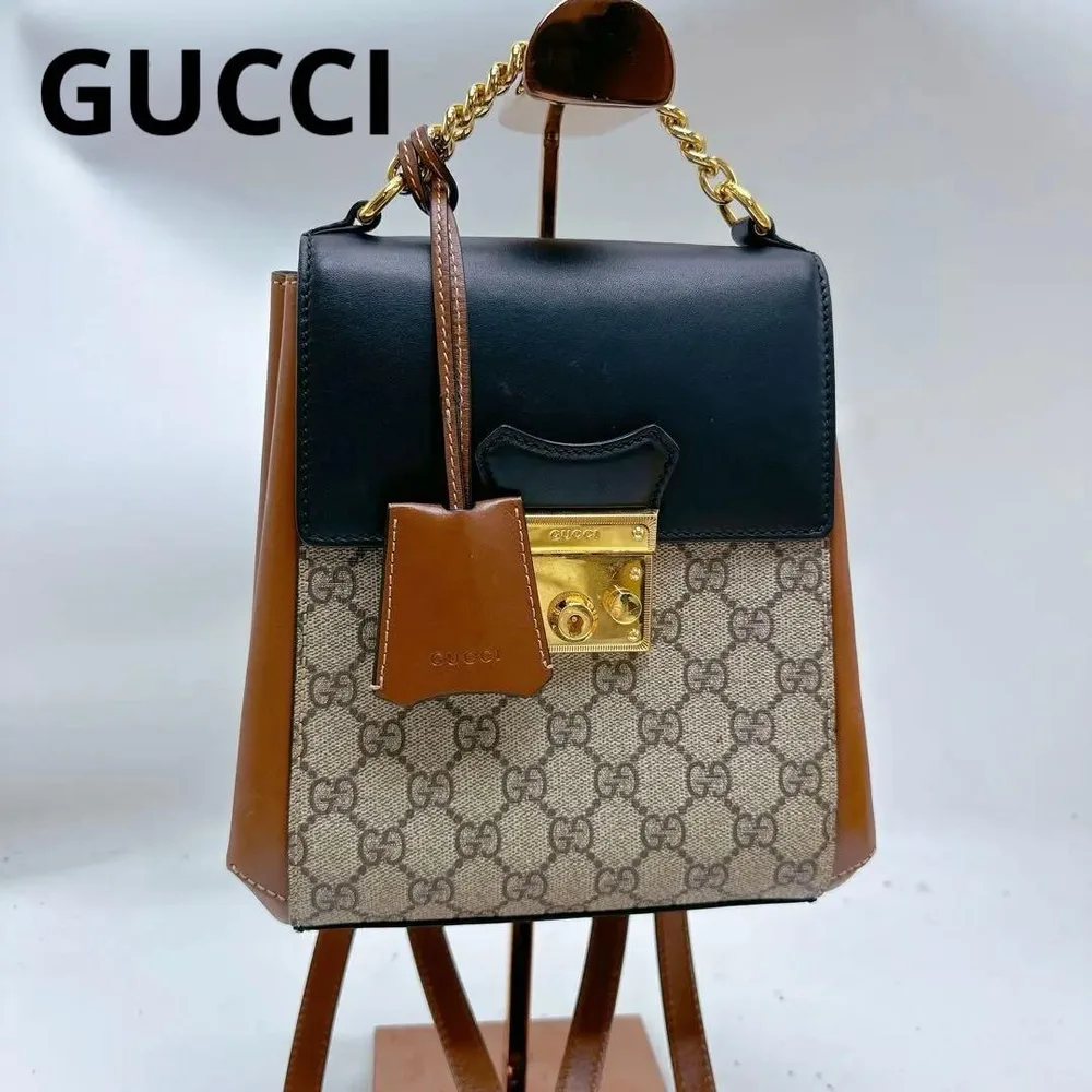 GUCCI グッチ GGスプリーム チェーン リュック バックパック