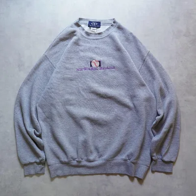 90s VANTAGE スウェット NEWARK BEARS 刺繍 M グレー