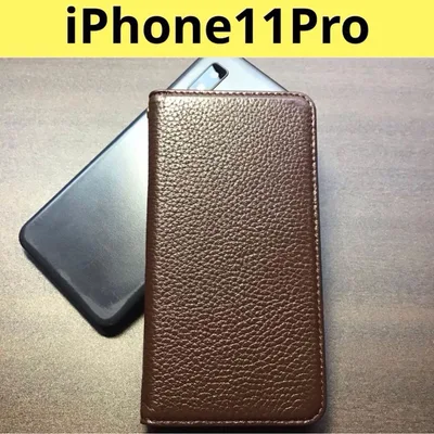 【大人気!】iPhone11Pro 手帳型スマホケース モカ イエロー
