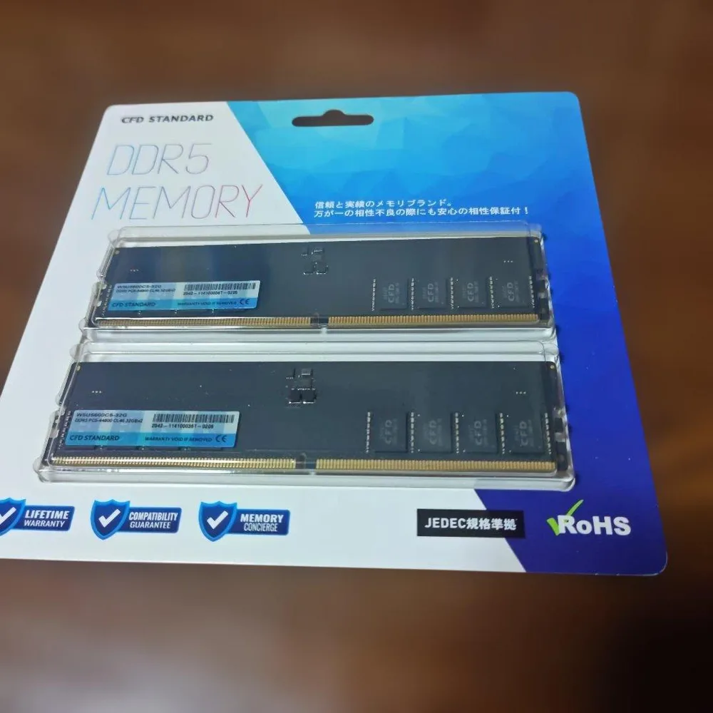 CFD STANDARD DDR5-5600デスクトップ メモリ32GB×2枚組