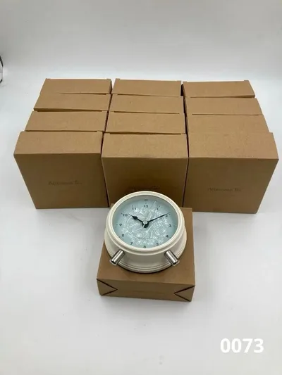 【箱付き美品】アフタヌーンティー ボタニカル柄 置き時計 アラームクロック