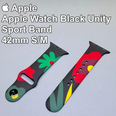 Apple Black Unity Sport Band 42mm S/M