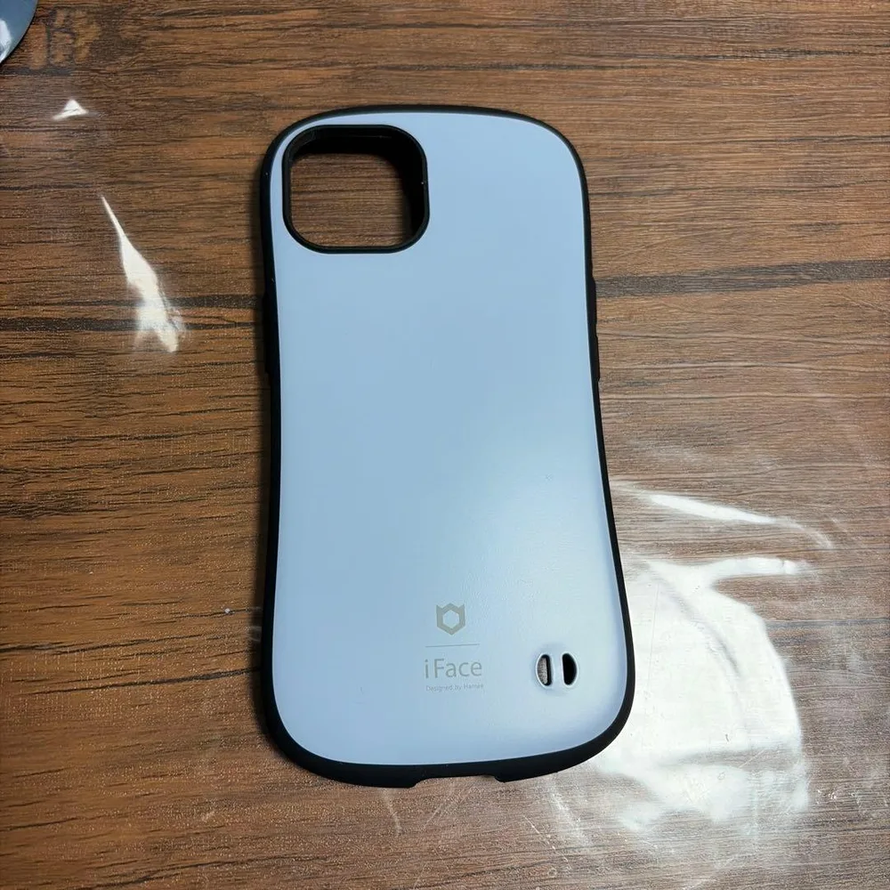 iFace iPhoneケースくすみブルー14