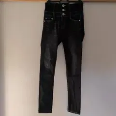 ☆GYDA☆ ハイウエスト バッククロススキニーデニム パンツ