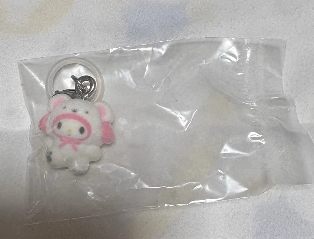マイメロディ めじるしアクセサリー ふわふわスノー