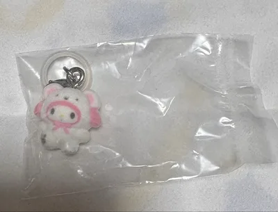 マイメロディ めじるしアクセサリー ふわふわスノー