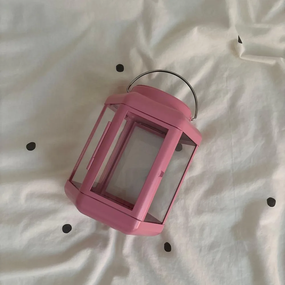 IKEA SOLVINDEN ソルヴィンデン ソーラーランタン ピンク