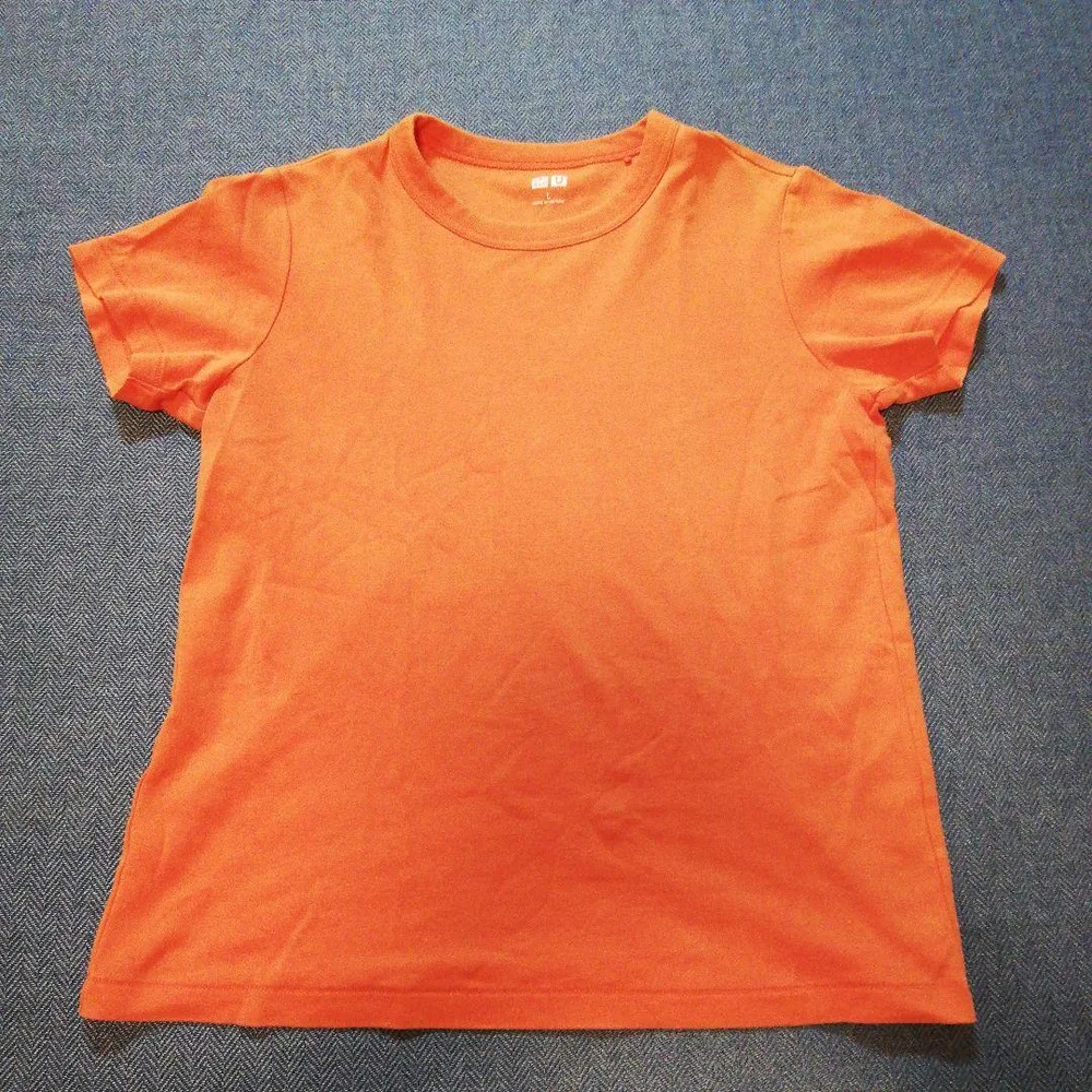 UNIQLO U クルーネックTシャツ オレンジ Lサイズ