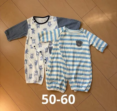 ベビー ロンパース 2枚セット 50-60cm