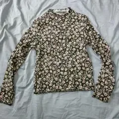 H&M エイチアンドエム花柄リブカットソー 総柄 130cm