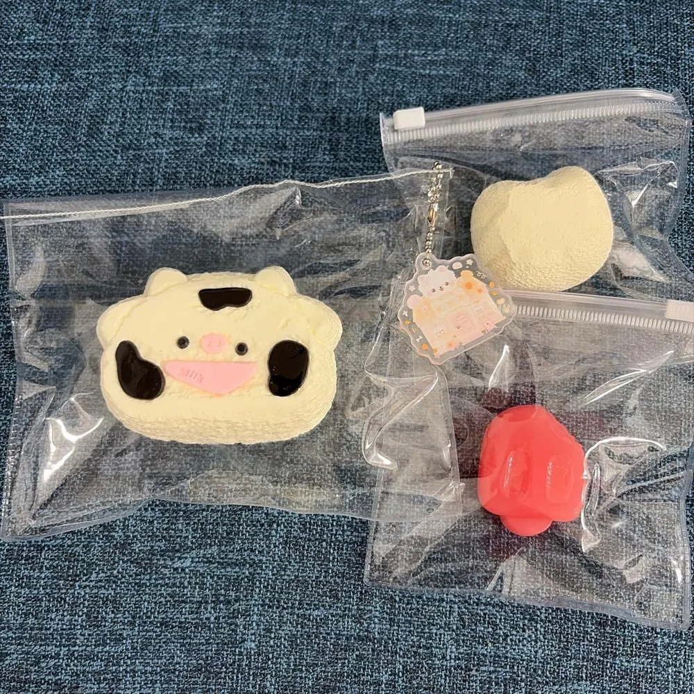 snowcakehandcraft スノーケーキ スクイーズ 牛