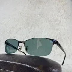 美品 Ray-Ban RB3318 サングラス グリーンレンズ ブラックフレーム
