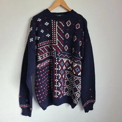 Henry Cottons レトロ ニット セーター メンズ XL XXL