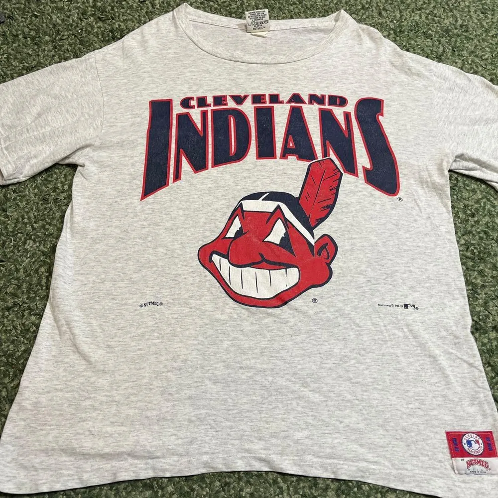 90s USA製 Cleveland Indians Nutmeg MLB