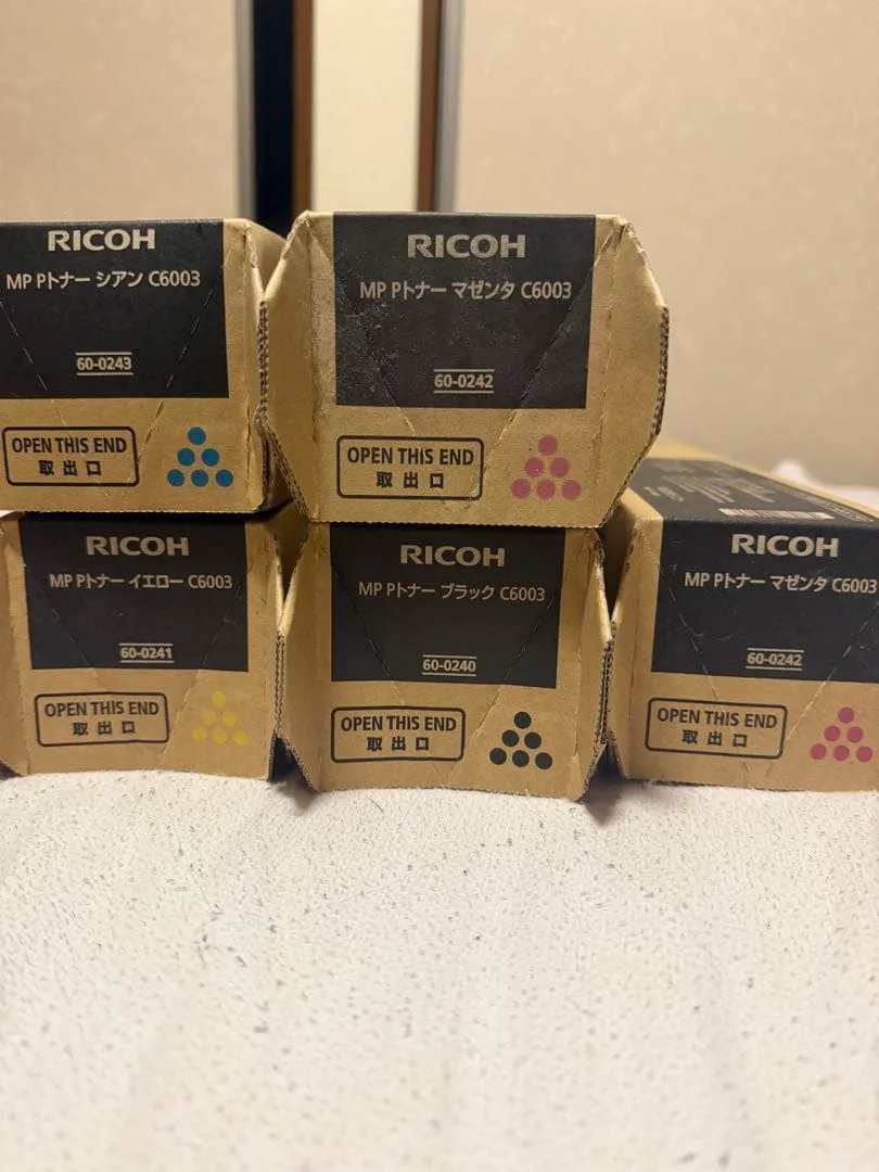 RICOH純正 MP PトナーC6003 4色 1セット➕マゼンタ1本