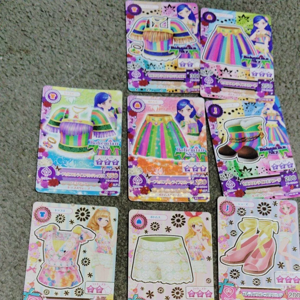 アイカツカード 8枚セット、ミニファイルまとめ売り