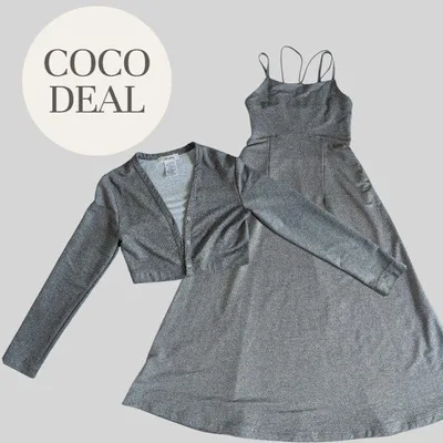 COCO DEAL Ensemble เสื้อคาร์ดิแกนชิ้นเดียว