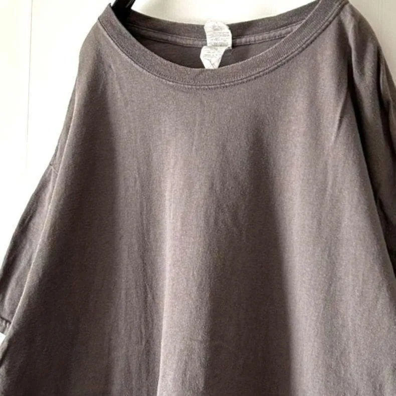 ギルダン シグネイチャー グループ Tシャツ L グレー 灰色 古着