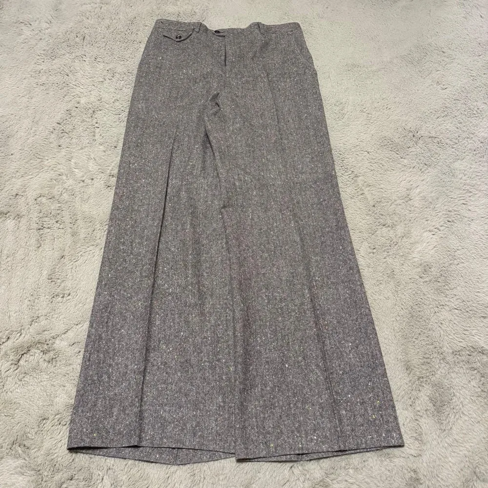 70s〜 USA製ツイードワイドスラックス ロケットタロン