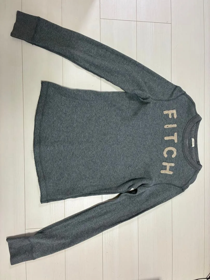 アバクロンビー&フィッチ 長袖Tシャツ ロンT グレー S