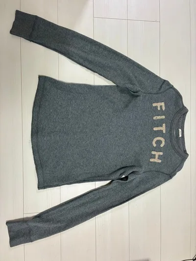 アバクロンビー&フィッチ 長袖Tシャツ ロンT グレー S