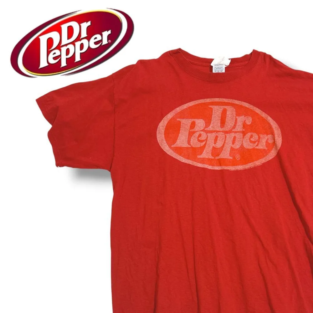 Dr Pepper ドクターペッパー ロゴプリント Tシャツ レッド