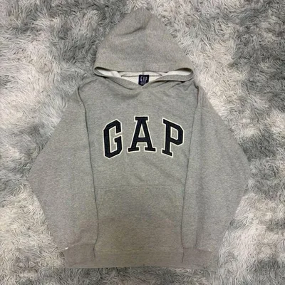 【古着】90s~ OLD GAPプルオーバーパーカー グレー シティボーイ