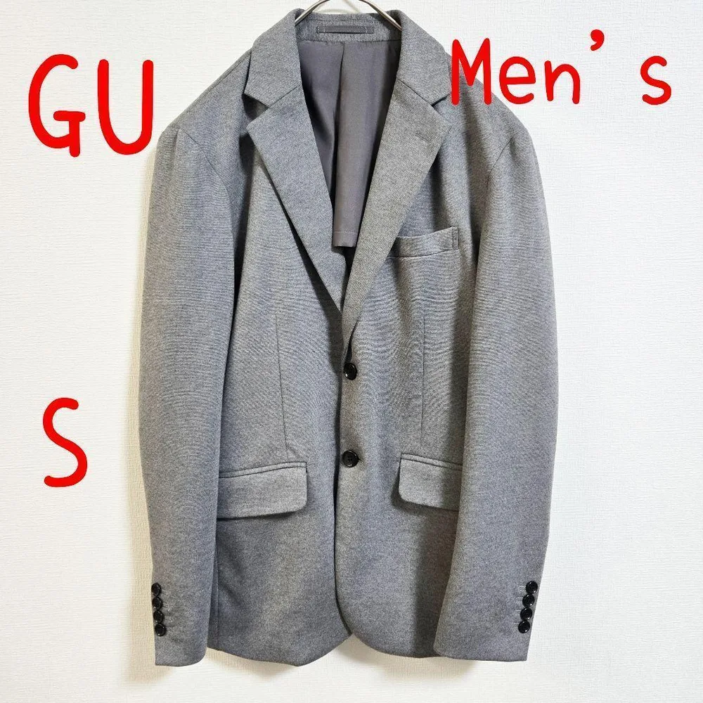 GU ジーユー テーラードジャケット S グレー Men's メンズ