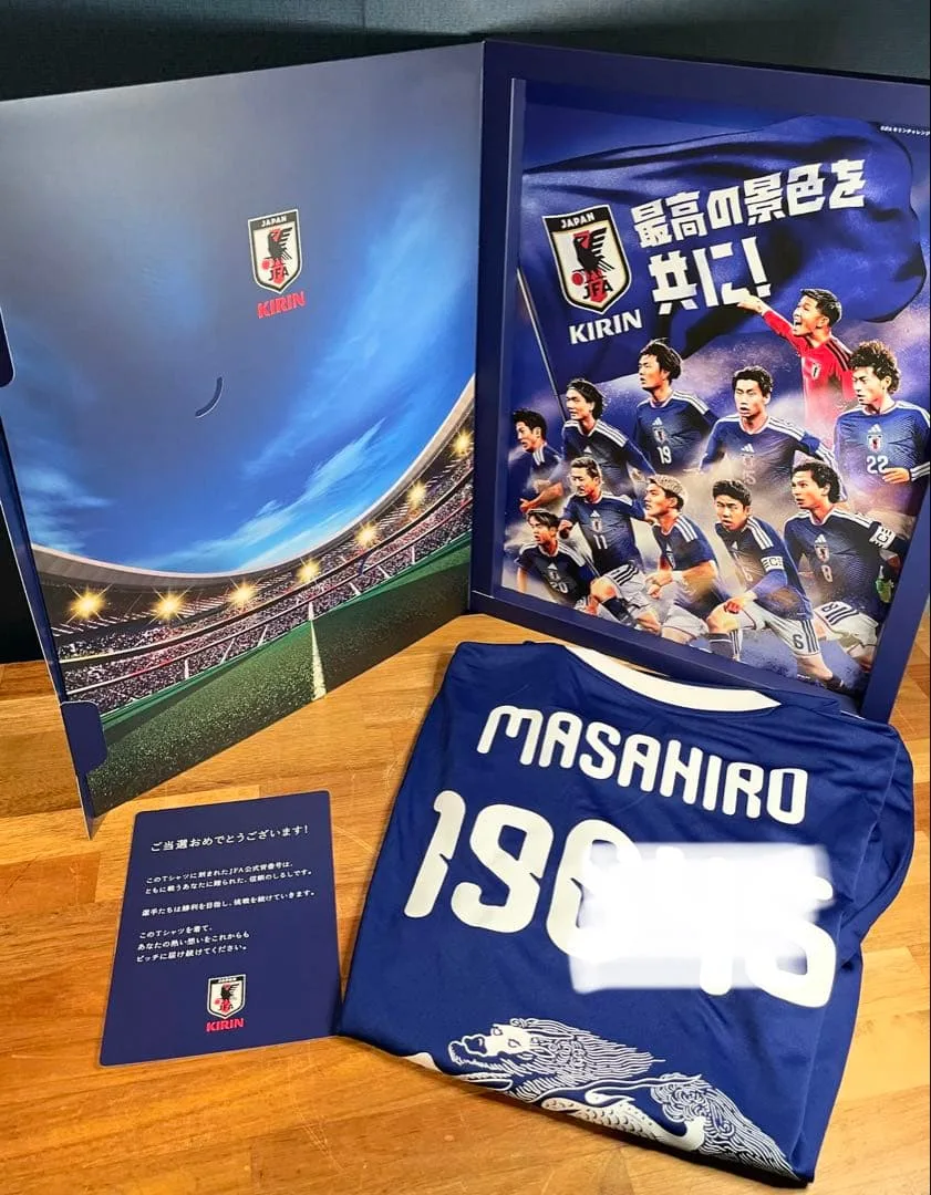 サッカー日本代表 2026 KIRIN My勝ちTシャツ ユニフォーム Lサイズ