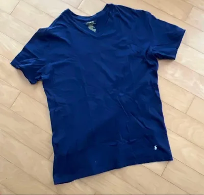 ラルフ Vネック Tシャツ ネイビー