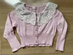 Shirley Temple ピンク カーディガン 襟付き 110cm