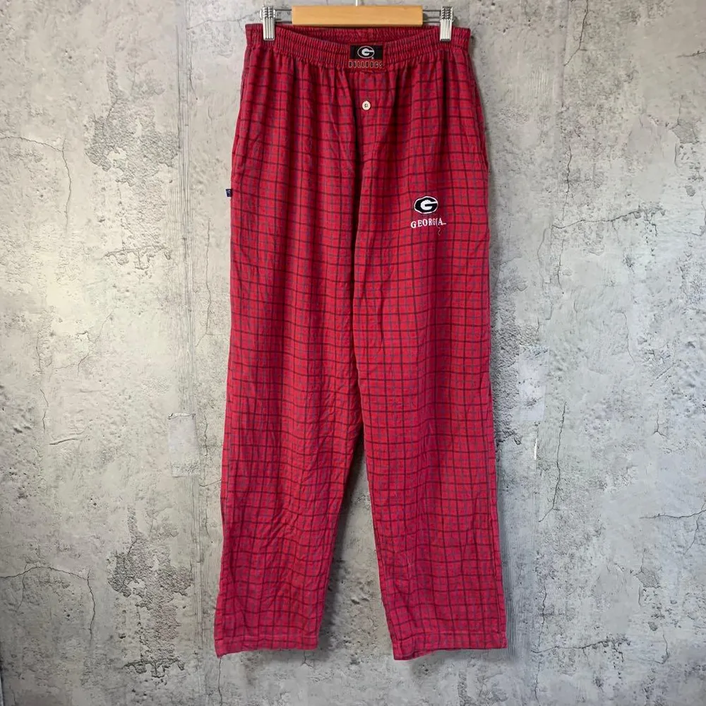 B4238古着 チェックパンツ パジャマパンツ 赤 黒 グレー 90s Y2K
