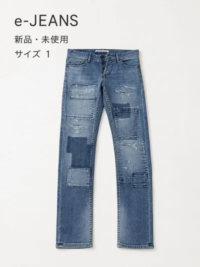 【新品・未使用】e-JEANS パッチワークデニム サイズ1 送料無料