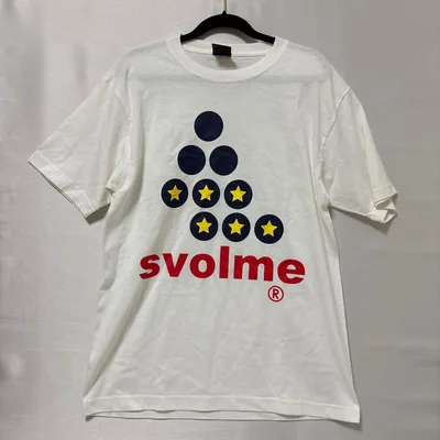 SVOLME Tシャツ 半袖 ホワイト スター