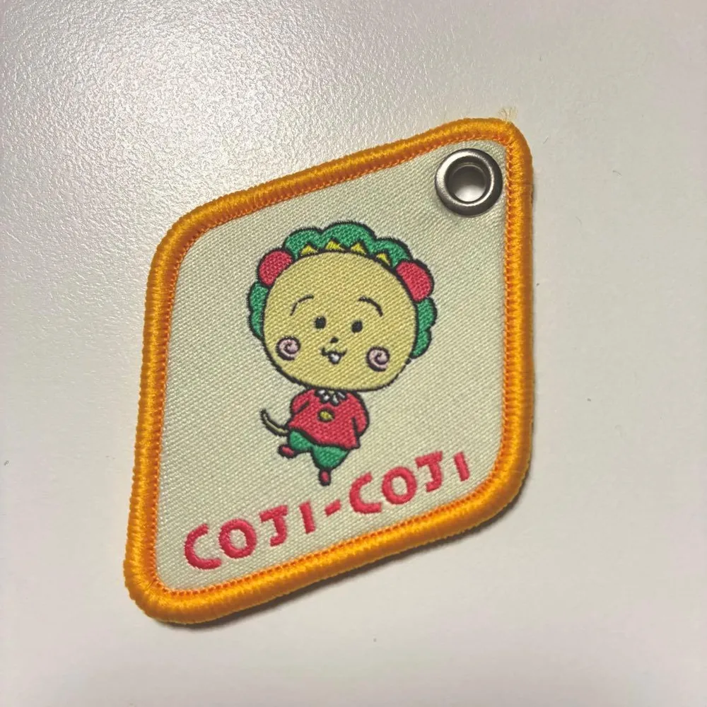 コジコジ ワッペン 刺繍 キーリング チャーム レピア織 セリフ さくらももこ