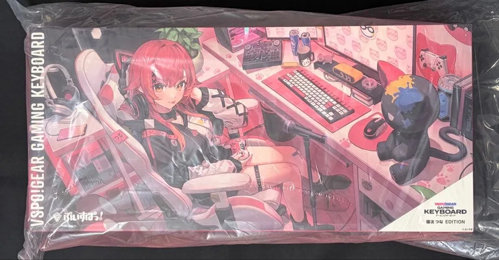 ぶいすぽっ! 猫汰つなゲーミングキーボード 新品未開封