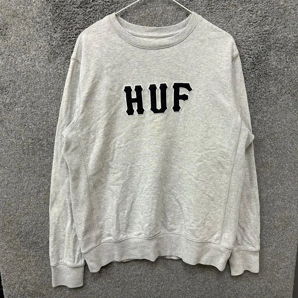 【F25】 HUF スウェット サイズM グレー 灰色